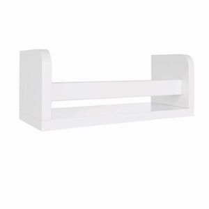 RiverRidge Kids 2pc 10in Floating Wall Bookshelf White New Compact Storage